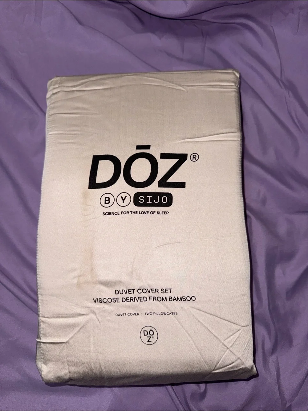 Cream Bamboo Viscose Duvet Cover Set